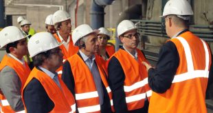 Michel Bisson, Président de la communauté d'agglomération de Grand Paris Sud,nouvel actionnaire de Semardel est venu visiter ses installations sur l'Ecosite de Vert-le-Grand / Echarcon